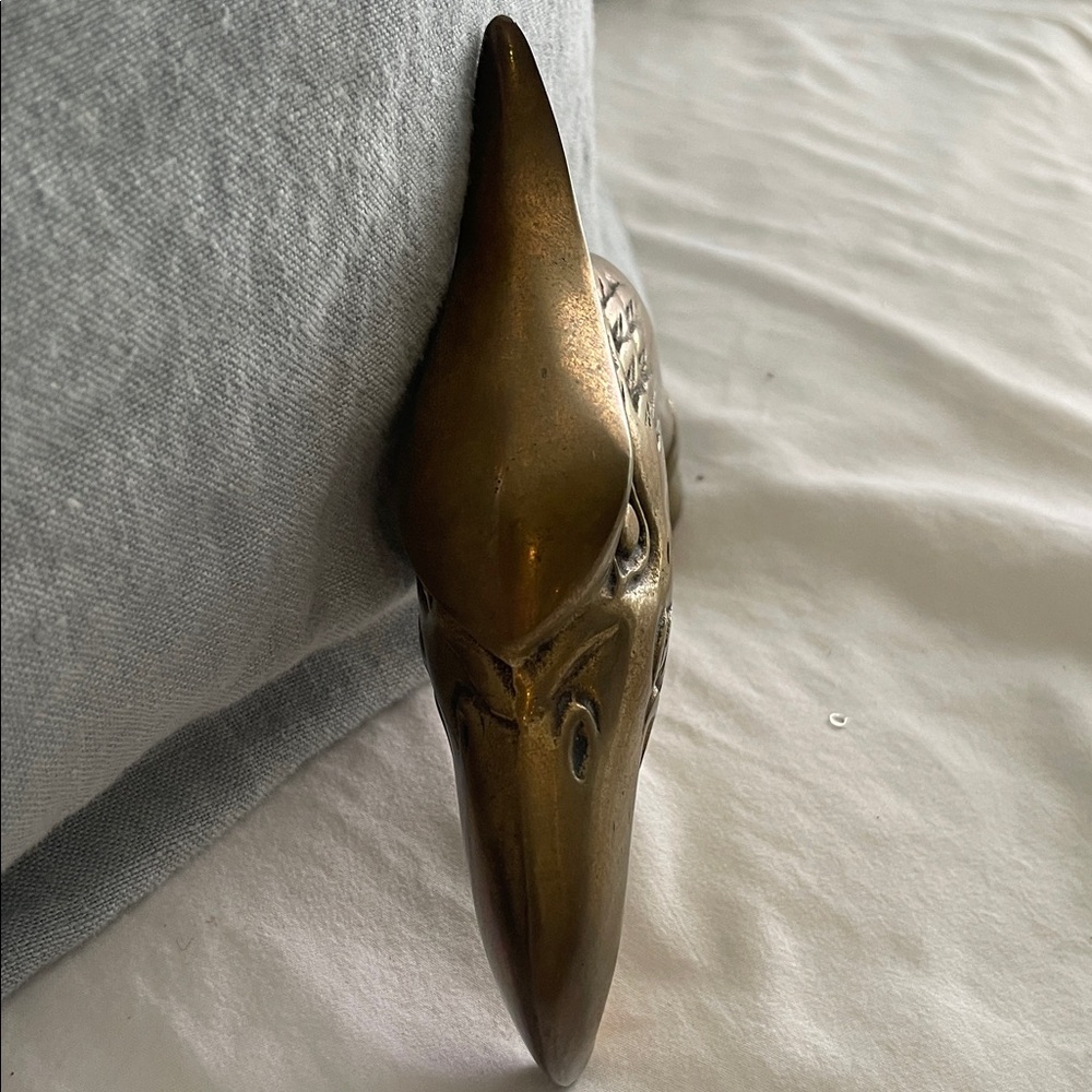 Source Unknown Gold Eagle Head Cane Handle - image 4